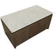 Boden White / Chocolate Kitchen Island